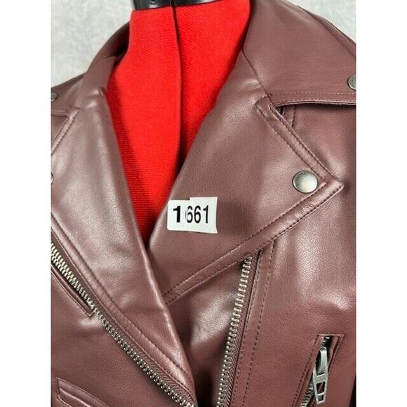 BlankNYC Faux Leather Crop Moto Jacket In Head Over Heels Size XS NWOT $98 MSRP - Picture 8 of 8